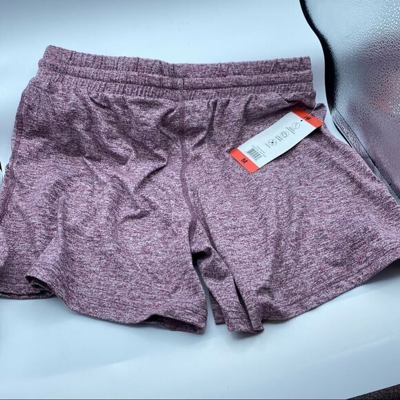 Pacific Trail Relaxed Athletic Shorts In Eggplant Heather Size Medium - Picture 9 of 9